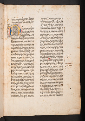 Illuminated initial in Silvaticus, Matthaeus: Liber pandectarum medicinae
