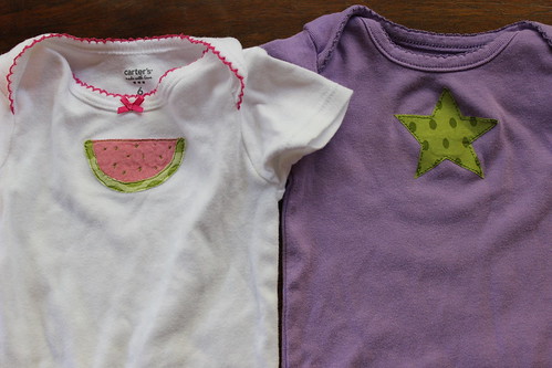 watermelon and star onesies