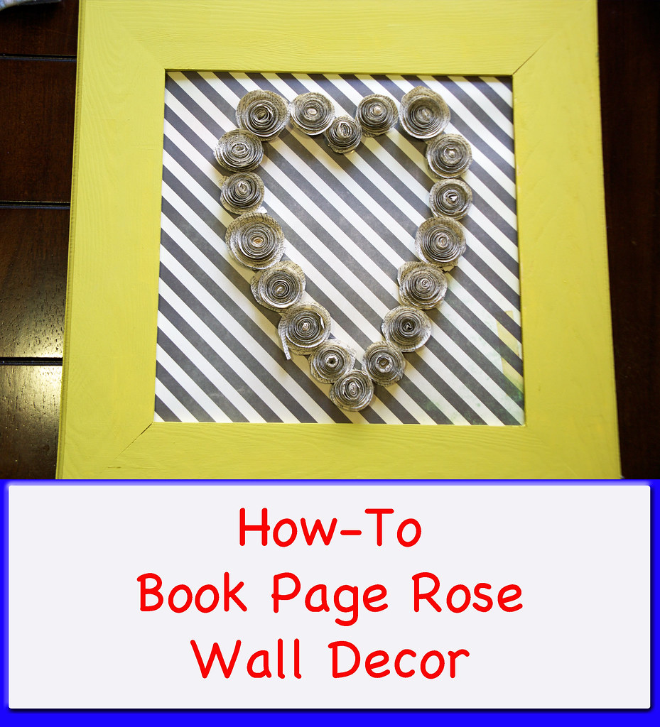 DIY Book Rose Wall Decor
