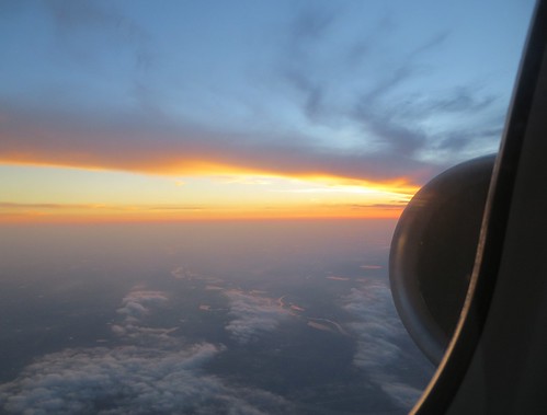 Sunset from the air