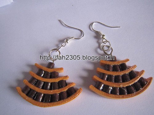 Handmade Jewelry - Paper Quilling Egyptian Style Earrings (2) by fah2305