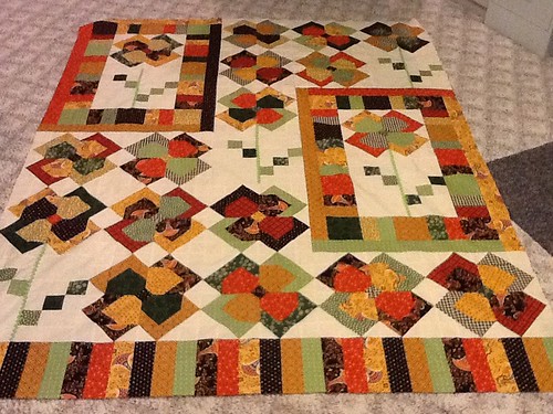 Flower Patch Quilt completed!