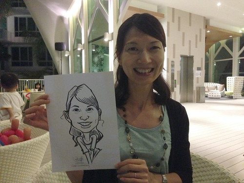 caricature live sketching for Tree House TOP celebration - 7