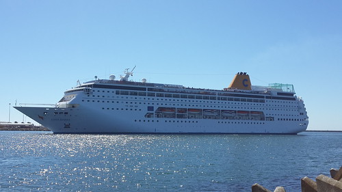Costa NeoReviera - arriving Cape Town Harbour - 14th March 2014 by chrisLgodden