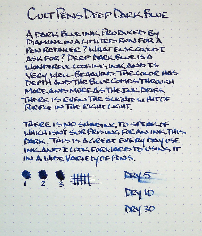 Dark — Pen Cult Review The Addict Blue Pens Ink Deep