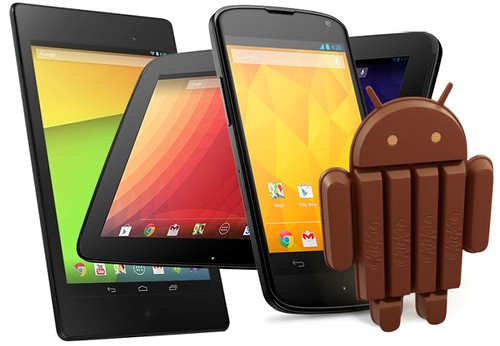 Nexus 4 Nexus 7 Nexus along with KitKat