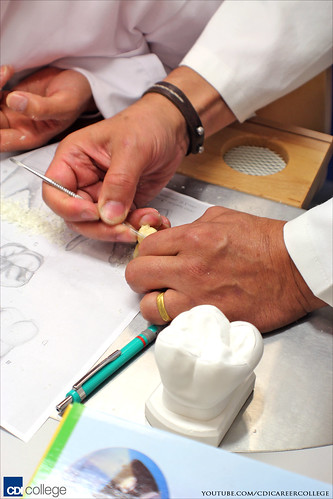 Visiting the Dental Technician Program Labs at CDI College in Surrey, BC - How to Sculpt a Tooth