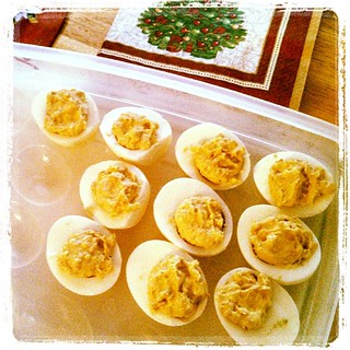 Mom's specialty, deviled eggs
