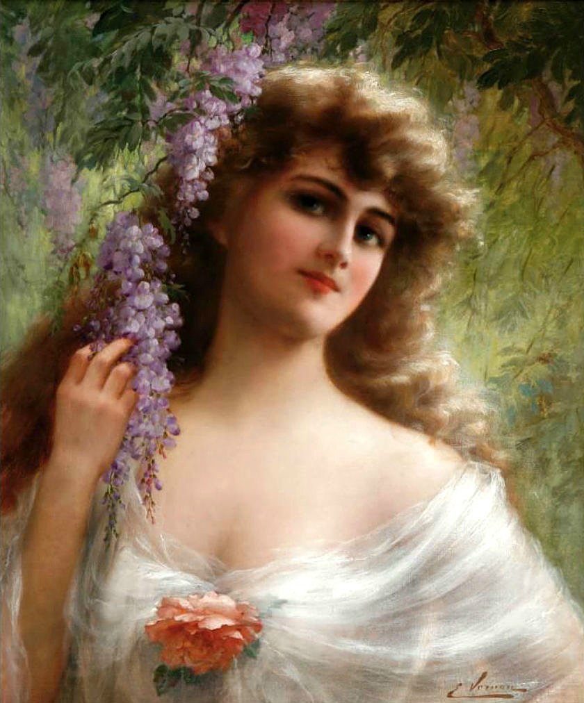 Portrait of a Woman by Emile Vernon - Date unknown