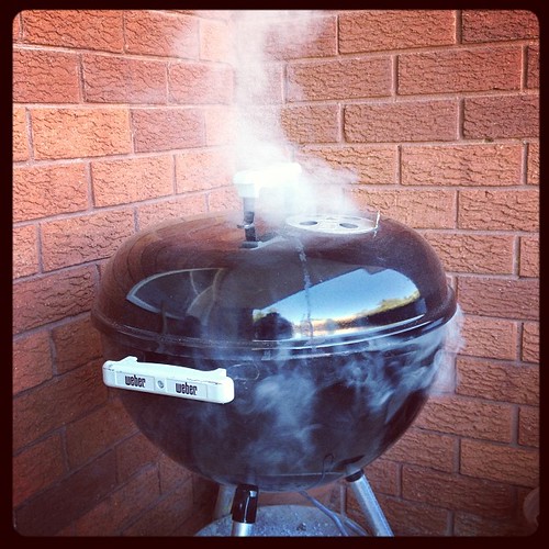 The neighbours smoke cigs on their balcony, figure it's only fair I smoke #brisket. I win. #bbq #barbeque #bestwifeever