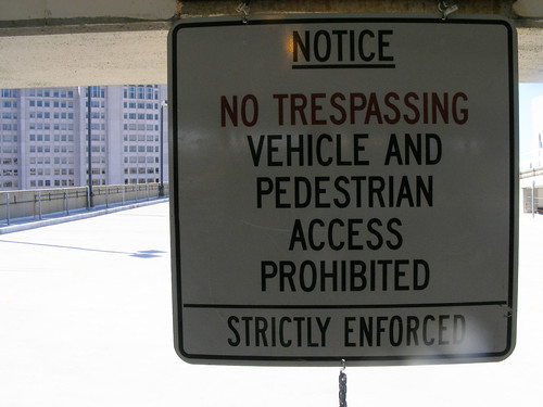 No Trespassing, Bonifant-Dixon Garage