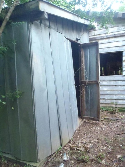 delapitated shed
