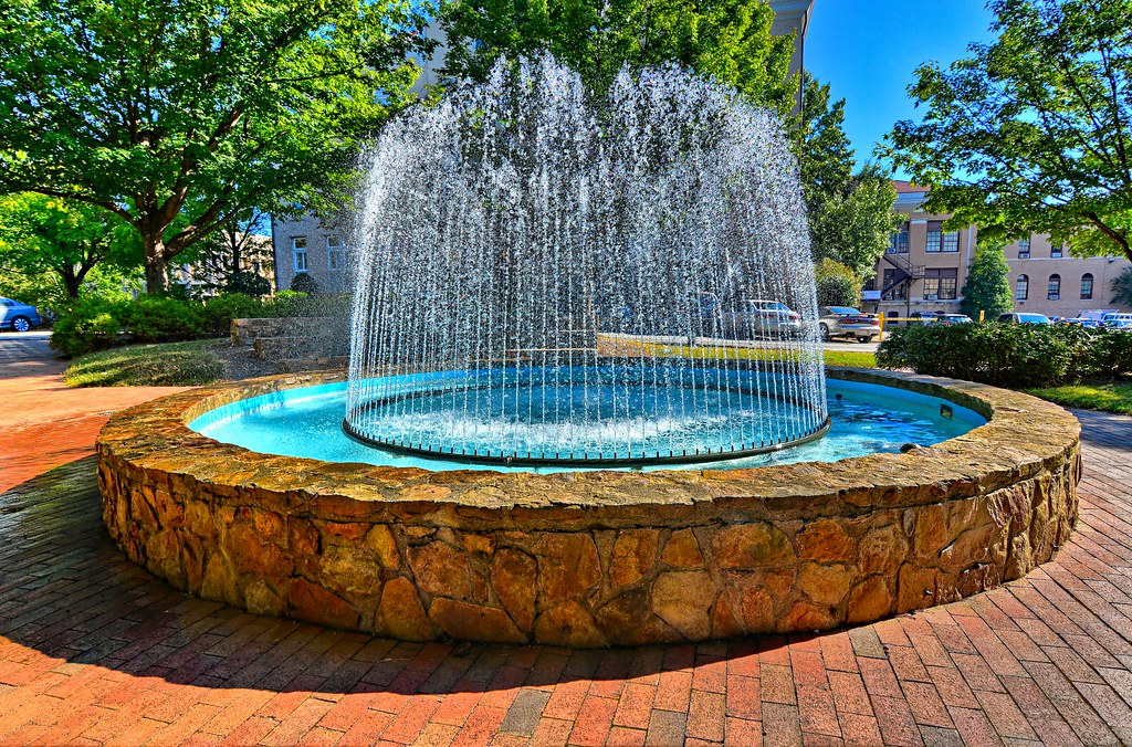 Fountain at North Carolina Univ
