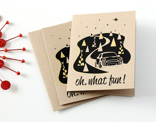 Oh, What Fun! Mini Cooper Holiday cards