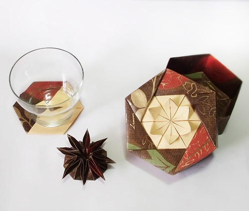 Origami box + Coaster+ Star