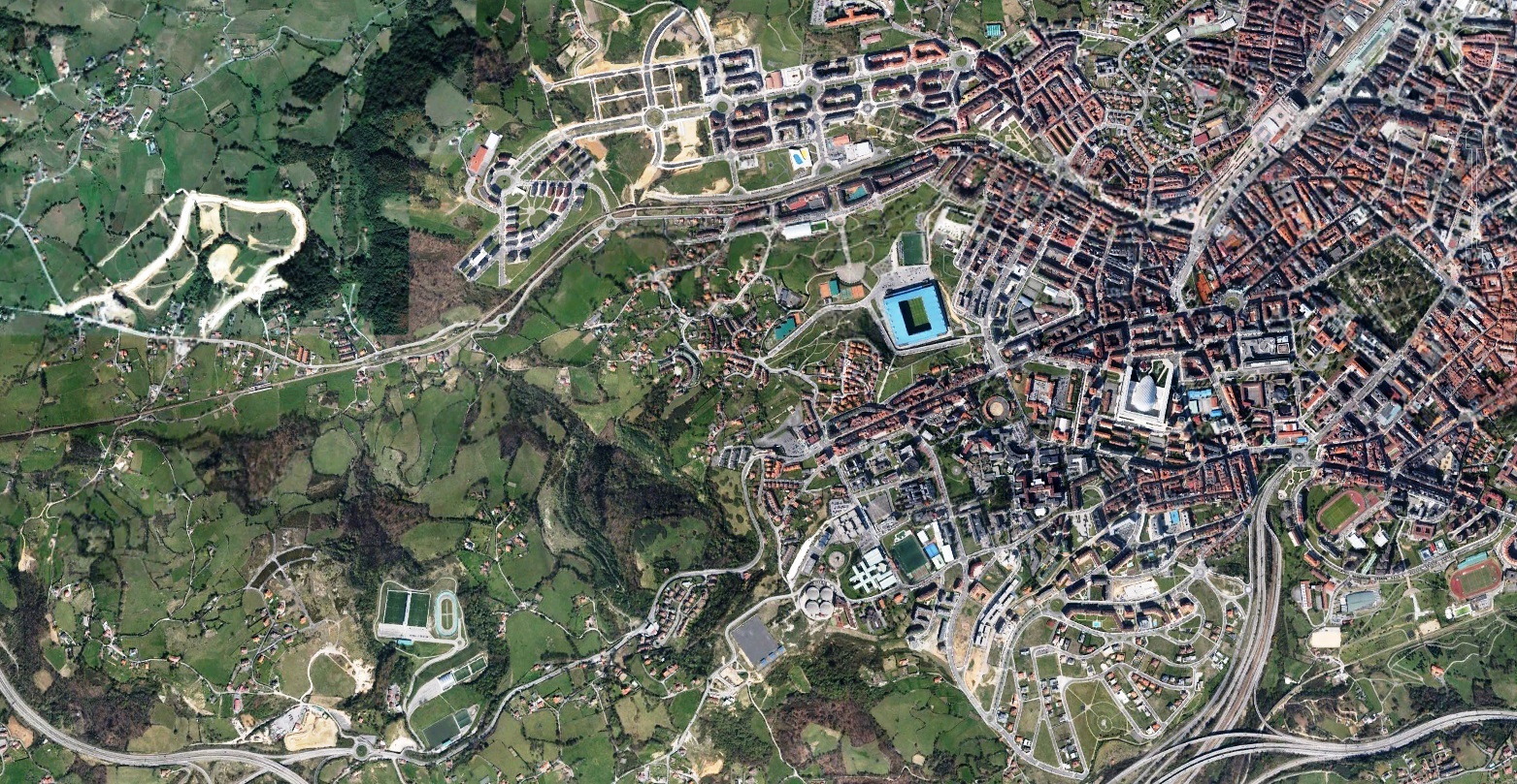 después, urbanismo, foto aérea,desastre, urbanístico, planeamiento, urbano, construcción,Oviedo, Asturias, Uvieu, Asturies, Paniceres
