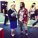Pam and AWOL Archer at #fanexpocanada in #toronto.