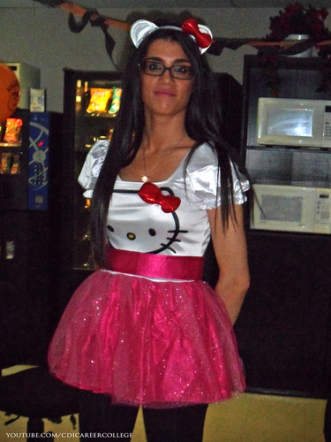 CDI College Laval Campus Halloween Costumes and Decoration Themes - Hello Kitty Lady