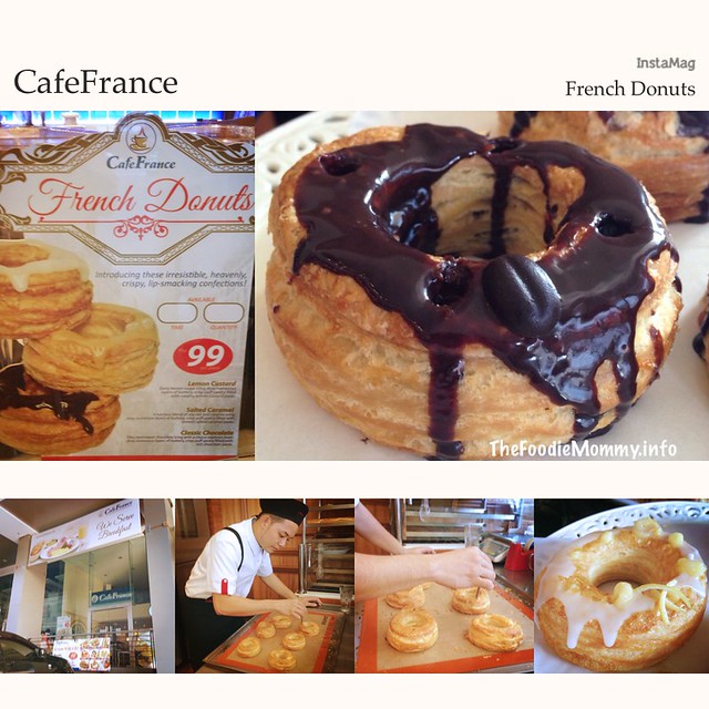 Cafe France's French Donuts - Classic Chocolate and Lemon Custard