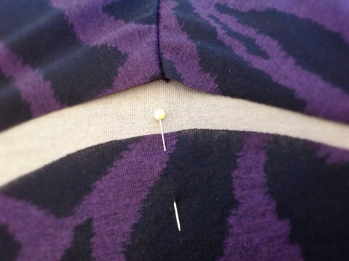 Sewing in a knit sleeve