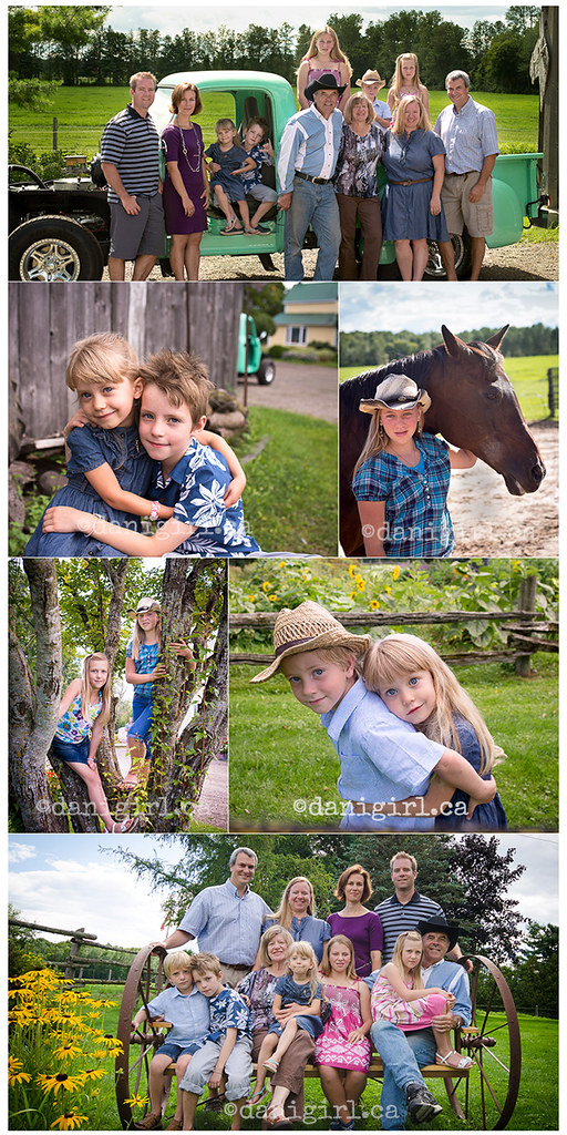 portraits of kids on the farm in summer near Ottawa
