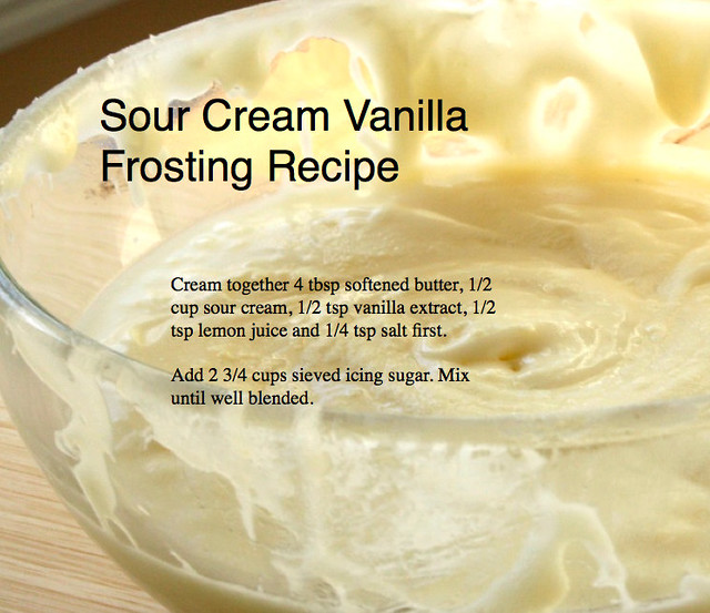 Sour Cream Vanilla Frosting Recipe