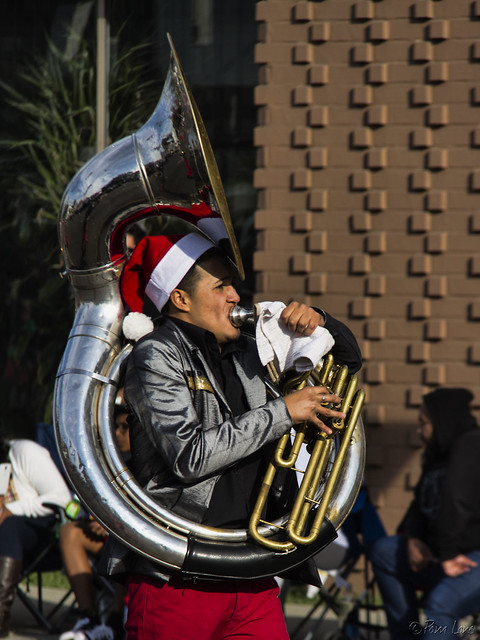 Downey Christmas Parade 2013 trumpeter
