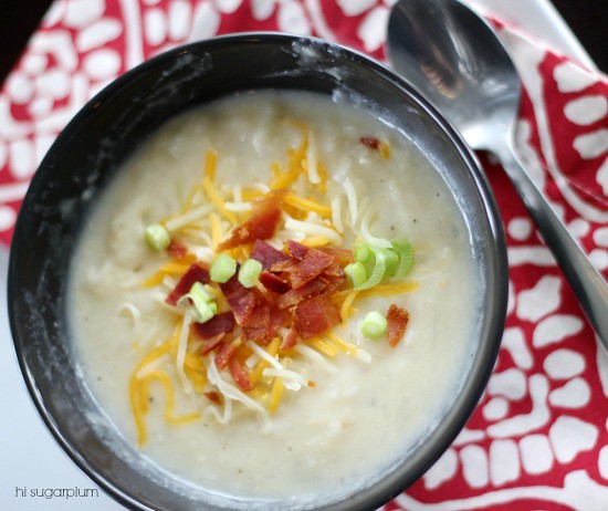 Hi Sugarplum | Simple Crockpot Potato Soup