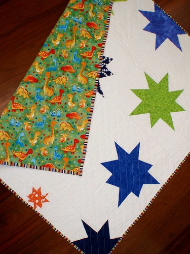 A Star is Born quilt - back and binding