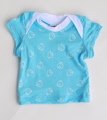 -CLEARANCE!- Turquoise Doves Lap Tee *3-6 Months*