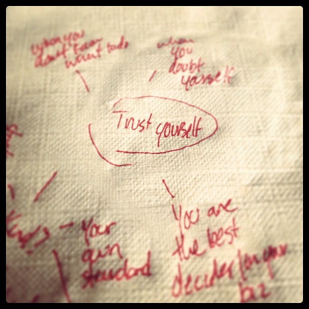 Forgot my notebook at home, so I mind mapped today's writing on a napkin. #makingdo