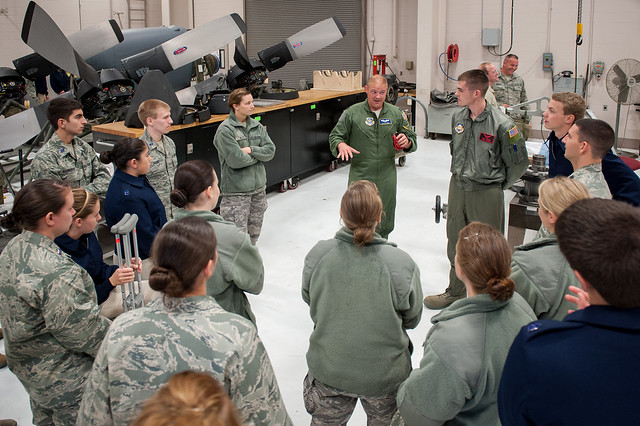U of L Air Force ROTC cadets tour Kentucky Air Guard