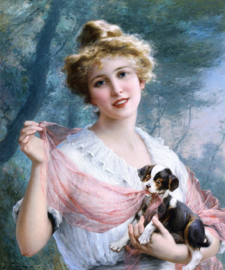 The Mischievous Puppy by Emile Vernon, 1915