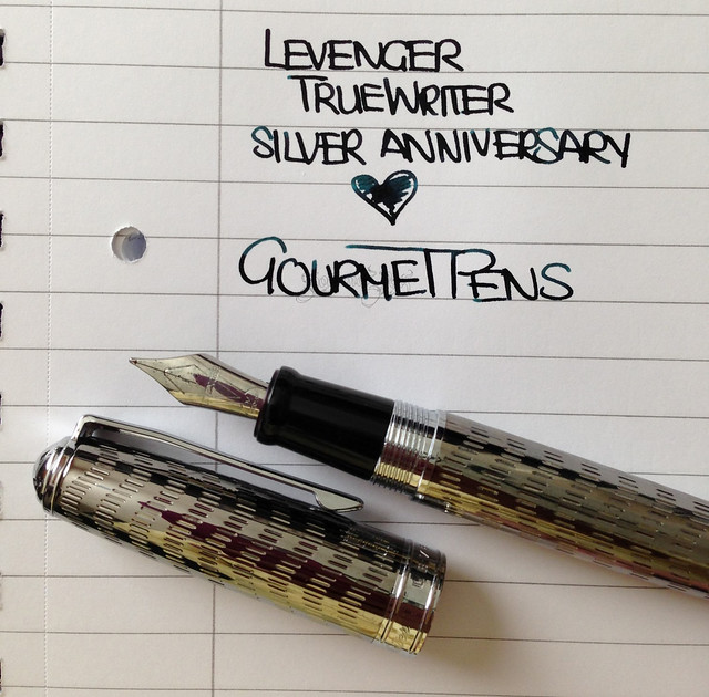 Levenger True Writer Silver Anniversary Fountain Pen Writing Sample
