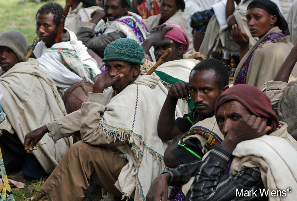 Funeral Attendees in Lalibela
