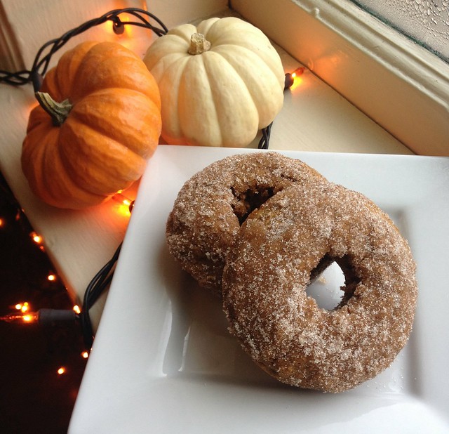 Baked, Whole Wheat, Pumpkin Donuts