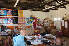 Mqolombeni Primary School - meeting in the principal's "office"