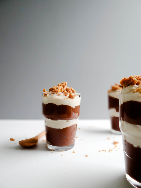 pb + chocolate pudding parfaits