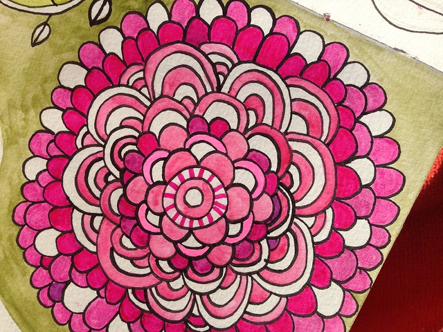 Pink Mandala Doodle
