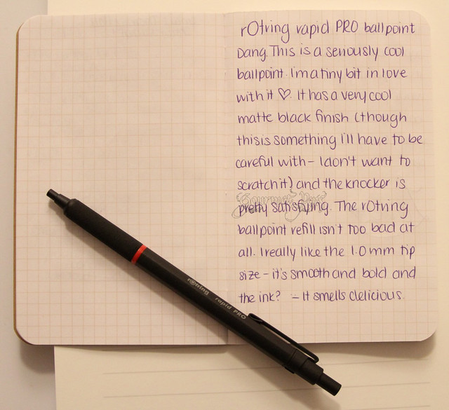 rOtring Rapid Pro Ballpoint Writing Sample 1