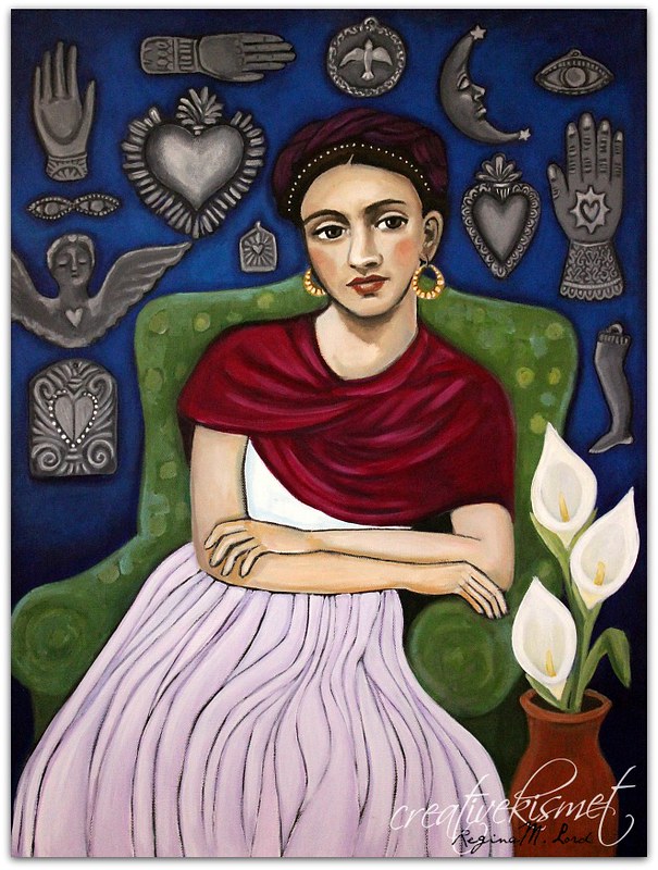 Frida and the Wall of Miracles - Art by Regina Lord