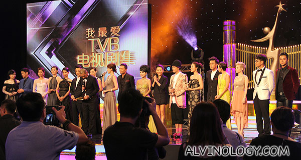 All the TVB stars on stage