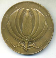 Turkey medal by Albert Laessle reverse
