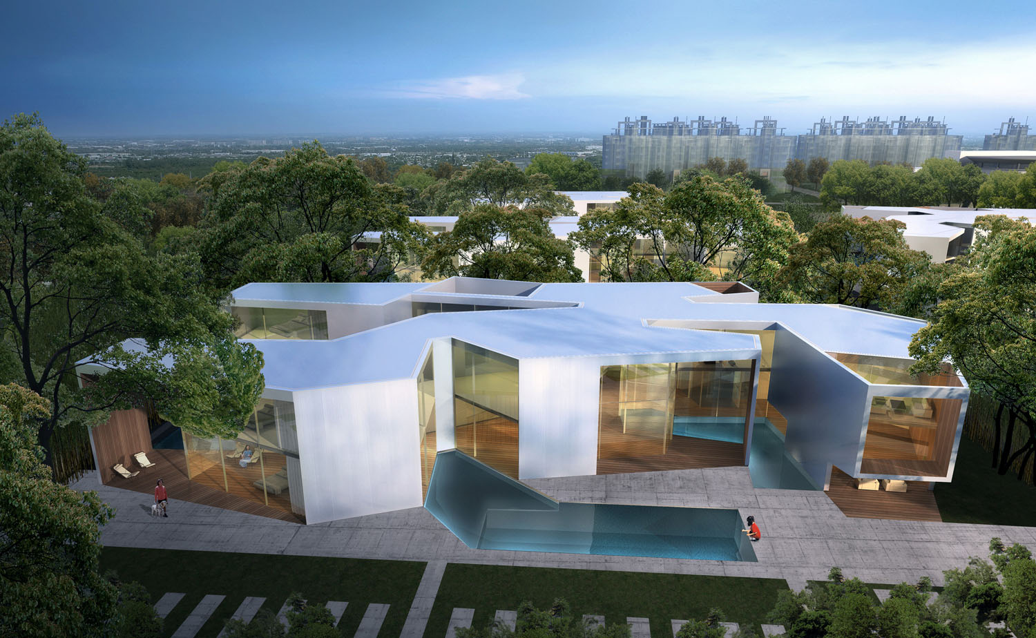 Shanghai Flower Garden Square design by Real Time Architecture (RTA-Office)