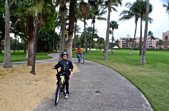 Bike Rentals golf course trail at The Breakers Hotel, Palm Beach, Florida