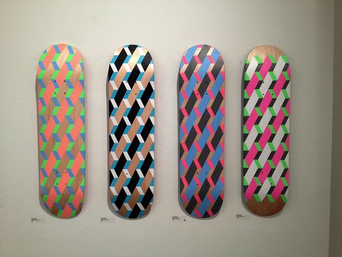 Painted skateboard for my show @ Breezeblock gallery 1st-30th August by Carl Cashman
