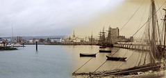Merged old/new photographs - County Antrim