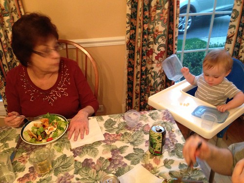Grandma with Martin at Dinner