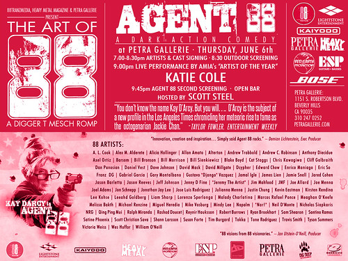 AGENT 88 :: THE ART OF 88, FINAL PETRA SCREENING w/ KATIE COLE (( June 6, 2013 ))