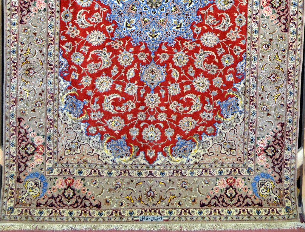 Isfahan Master Piece Silk Persian Area Rug 5x8